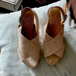 Taupe chunky shoes size 6 New
